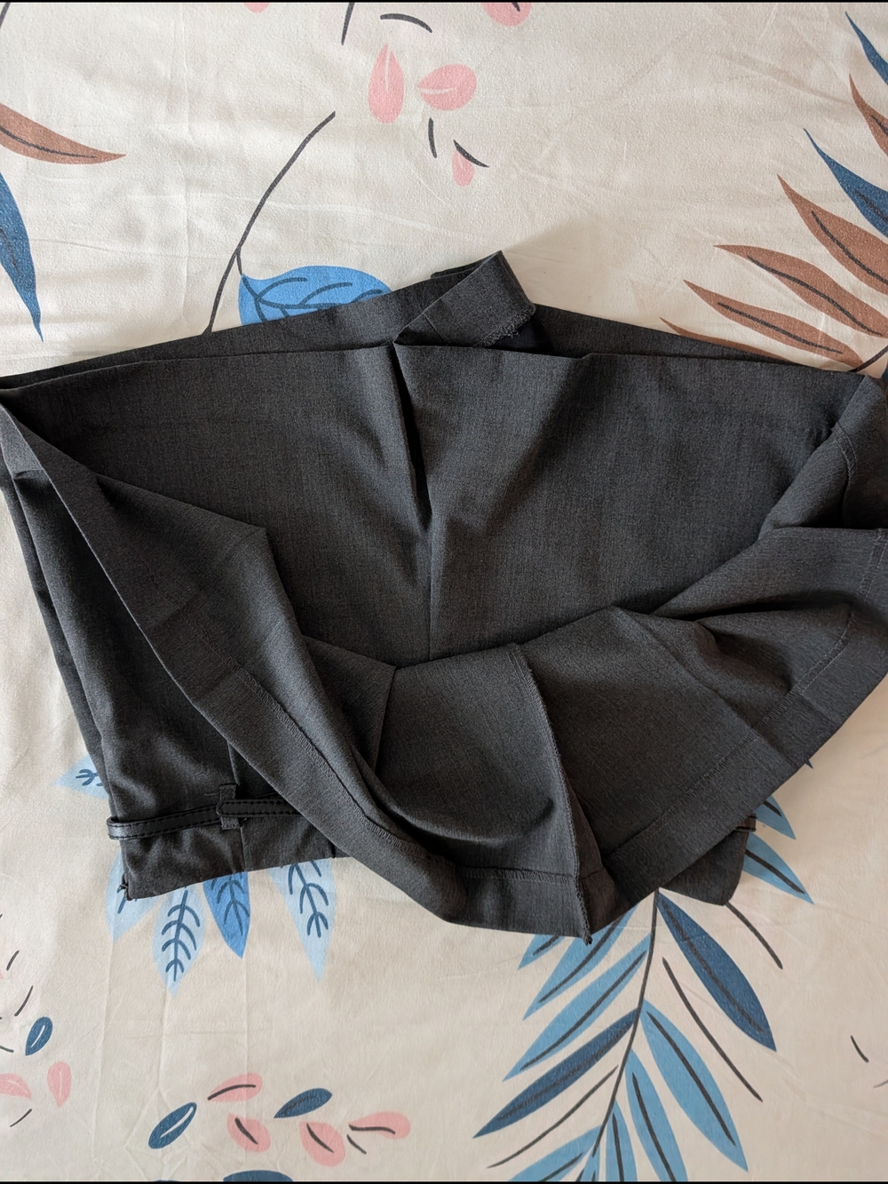Zara Dark Grey Mini Skort Skirt/Shorts - Picture 2 of 5